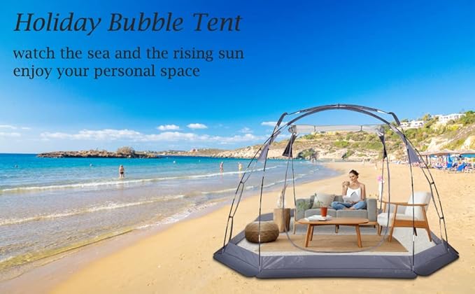 Bubble Tent Outdoor Clear Tents Bubble Dome House Igloo for Terrace Backyard 10x10 FT Transparent Tent for Camping