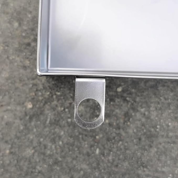 304 Stainless Steel AC Drain Pan with Flexible Hose 4 Height Leakproof Tray for Air Conditioners Kitchens and Plants - Durable &amp Versatile 80x30cm (32x12in)