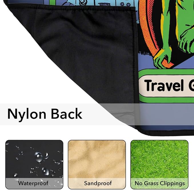 LOGOVISION Steven Rhodes are We There Yet Outdoor Blanket for Picnic Beach Camping Park Tailgate 50x60