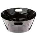 Black Plastic Party Tub with Handles – 17.6 Drink &amp Snack Container – Lightweight BPA-Free Beverage Bin for Events BBQs &amp Gatherings. by Dallas Distributing