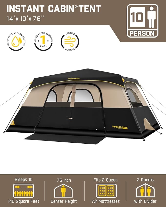 FanttikOutdoor Zeta C10 Pro Camping Tent &amp FanttikOutdoor Zeta V11 Pro Camping Table