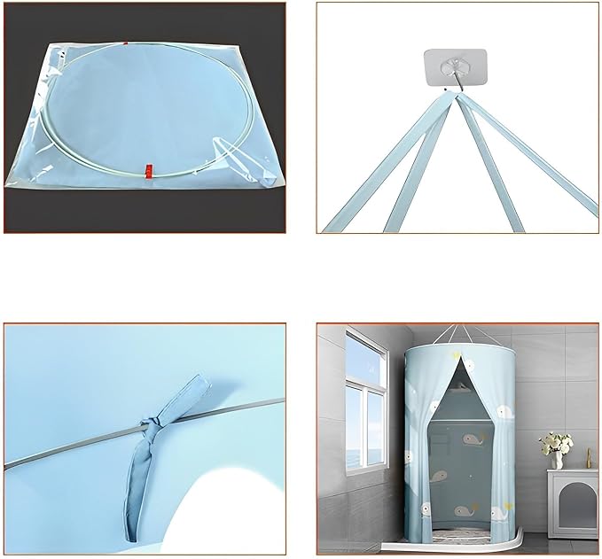 Aqumotic Camping Shower Tent Outside Changing Room Shower Enclosure 80-200cm