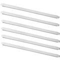 (Set of 6) 20 Stainless Steel Steam Table Adapter Bars – Hotel Pan Divider for Full &amp Fractional Size Pans (6 Top Lenth 21-inch Bottom Lenth 20-inch)