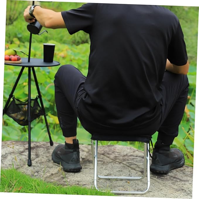 Lightweight Camping Stool Fishing Chair for Outdoor Adventures Portable Resting Seat for Picnics Hiking and Travel