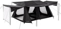 Blackdog 11㎡/116ft² 8-10 Person Camping Tent with Movie Screen 6 Door 2 Room Large Cabin Tent with 5-Sided Mesh Windows Waterproof Big Family Tents for Hiking