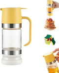 Mess Free Honey Dispenser 2026 Upgraded No Drip Honey Dispenser with Base Drip-Free Maple Syrup Container with Handle Seal Properly for Quantitative Honey Extraction Syrup and Jam (1)