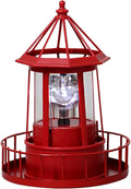 Solar Lighthouse Lamp 360 Degree Rotating Lighthouse Light Waterproof LED Solar Garden Landscape Lights for Lawn Patio Pond Yard Outdoor Decor