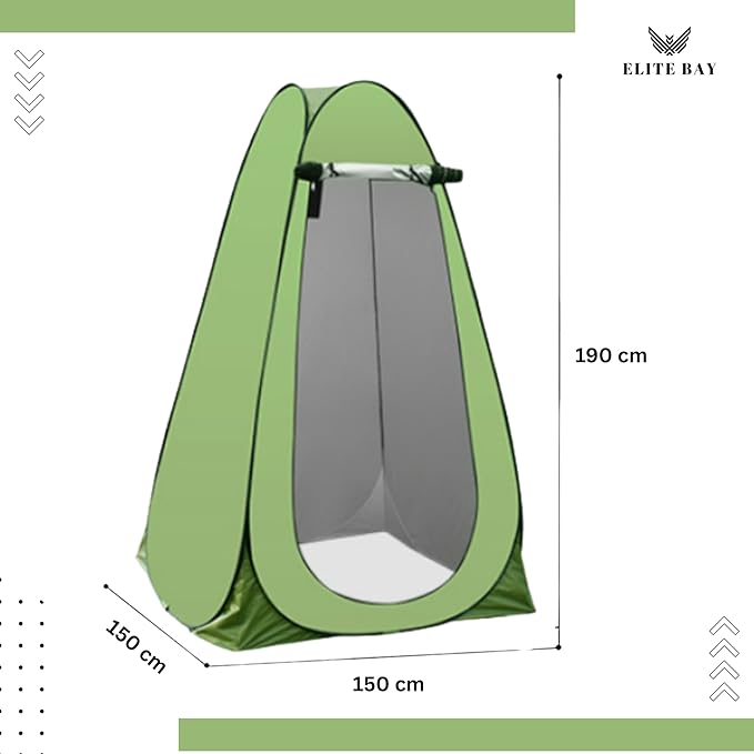 Waterproof Tent with Two Windows – 170T Polyester Lightweight Shelter for Outdoor Hiking &amp Beach | Single &amp Double Size Options | Easy Setup | Portable Green Pop-Up Tent for 1-2 Persons