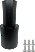 Light Pole Adapter Tenon - Heavy Duty Slip Fitter for 3 inch Round Pole &amp 2 3/8 inch Metal Outdoor Mounting Bracket for Shoebox Light Fixtures Post Top Lighting