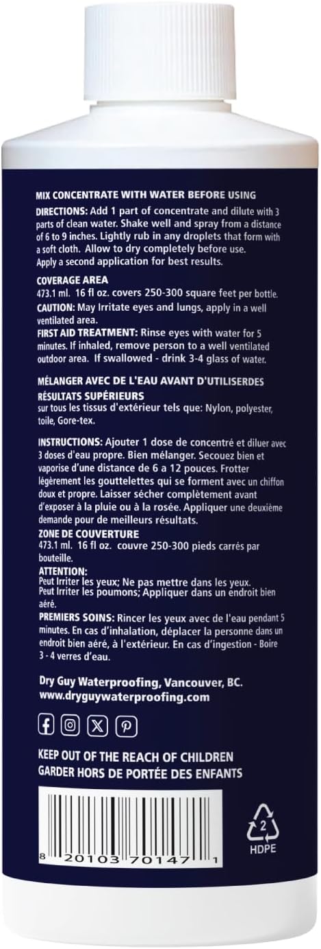 Outdoor Clothing Fabrics Waterproofing Concentrate