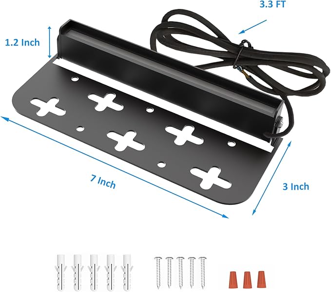 Teekuv 8 Pack 7 Inch Retaining Wall Lights 5W LED Hardscape Lighting 12V AC/DC Low Voltage Paver Lights Outdoor Waterproof 2700K Soft White Landscape Lighting for Walls Patio Yard ETL