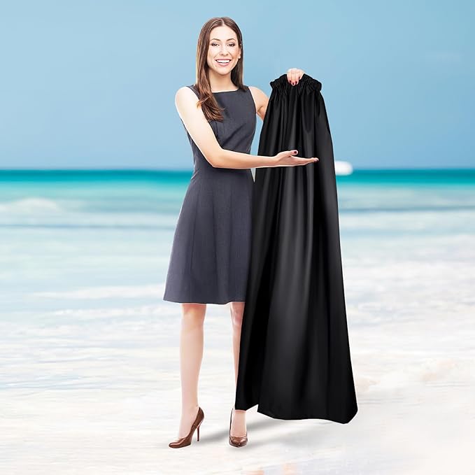 Portable Changing Tent Outdoor Privacy Shelter 1.2M Black Instant Dressing Room with Storage Bag for Swimming Camping Beach Random Color Random Color