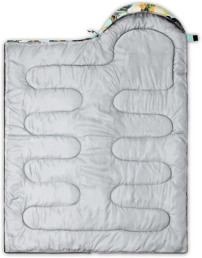 HOSIMA Kids Cute Dog Sleeping BagDifferent Pet Dogs Pattern Cold Weather Gear for CampingAnimal Themed with Christmas Tree Print Waterproof Sleeping Bags for Outdoors Hiking.