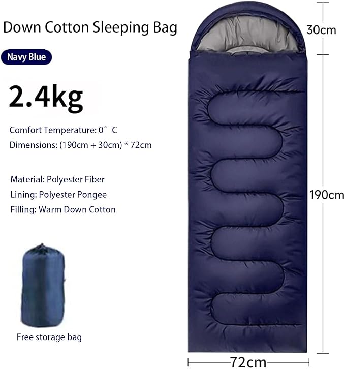 All - Season Warm Sleeping Bag Versatile Lightweight Camping Sleeping Bag with Waterproof &amp Skin - Friendly Fabric Machine Washable Ideal for Outdoor Camping Home &amp Travel