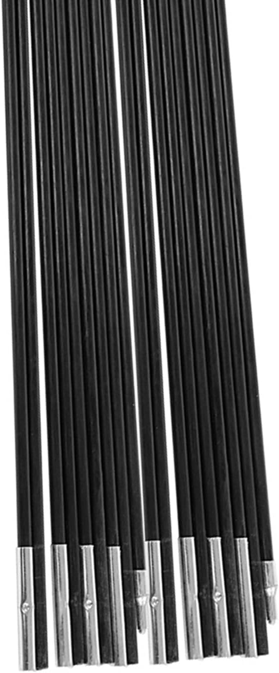 Haofy 4.9M Fiberglass Camping Tent Pole Bars Outdoor Support Rods Awning Frames Kit Tent Poles Replacement Trail Replacement Parts