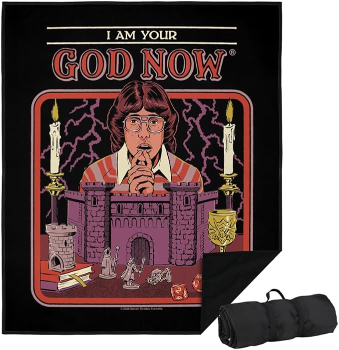 LOGOVISION Steven Rhodes I am Your God Now Outdoor Blanket for Picnic Beach Camping Park Tailgate 50x60