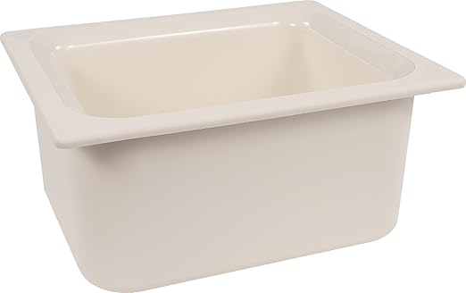 Carlisle FoodService Products CM110102 Coldmaster ABS Standard Half-Size Food Pan 6 quart Capacity 12.73 x 10.36 x 5.59 White