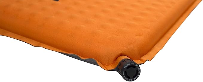 Teton Camping Seat Cushion Stadium Seat Office Chair Car Pad Inflatable Orange