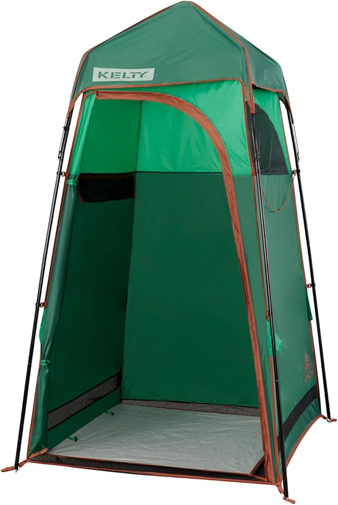 Kelty Discovery H2GO Privacy Shelter Campsite Shower and Changing Shelter Zippered Entry Steel Pole Frame Freestanding