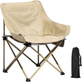 Generic Camping Chair - Folding Campsite Chair | Stable Portable Compact Folding Camping Chair | 165lbs Capacity Compact Folding Chair Lightweight Backpacking Portable Chair for Travel Beach Yellow