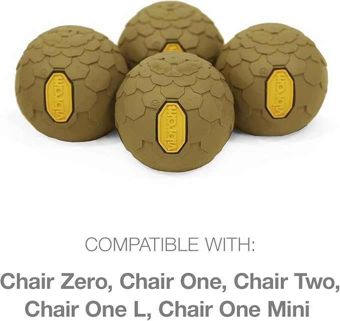 Helinox Chair Stabilizing Vibram Rubber Ball Feet (Set of 4) 45mm Coyote Tan
