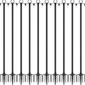 10 Pack String Light Poles10 Ft Light Poles for Outside String LightsOutdoor Lights Pole with ForkMetal Poles Stand for Patio Deck Backyard (10FT 10 Pack)