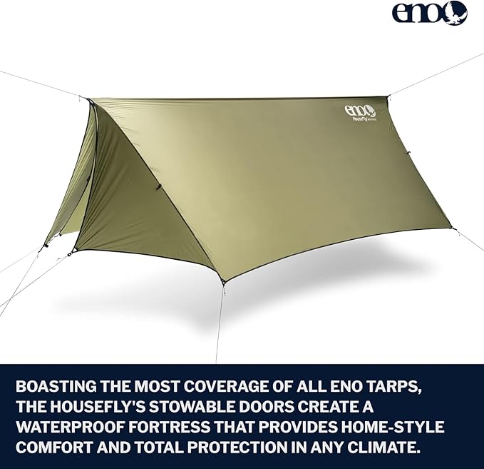 ENO - Eagles Nest Outfitters HouseFly Rain Tarp Ultralight Camping Tarp