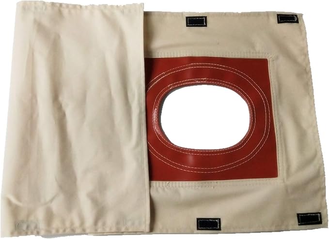 UNISTRENGH Fire-Resistant Stove Jack Hole Accessory with Flap Covered for 4 Seasons Cotton Canvas Camping Bell Tent