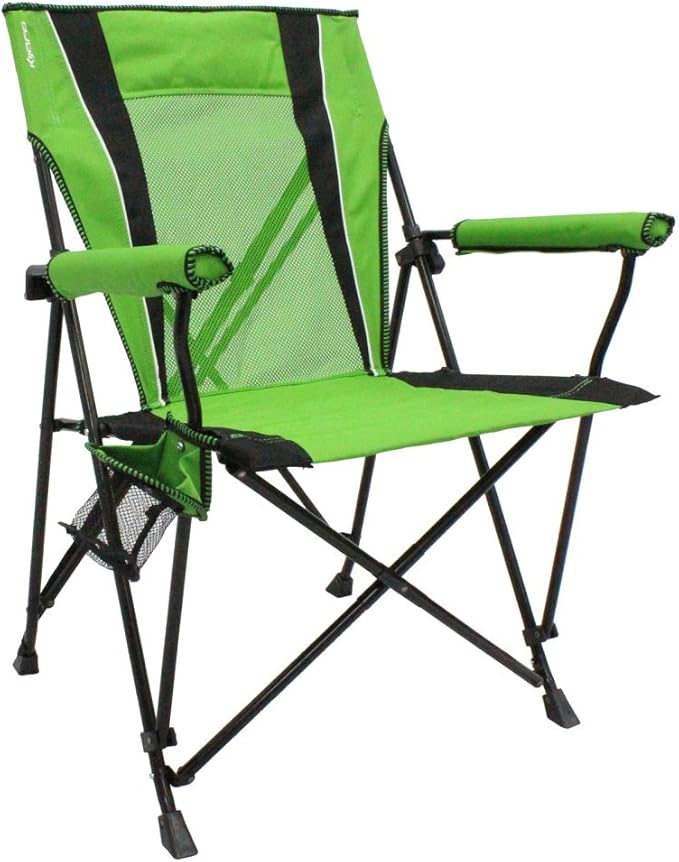 Kijaro Enjoy Versatile Folding Sports Outdoor Chair &amp Lawn Chair Dual Lock Feature Ireland Green (Hard Arm)