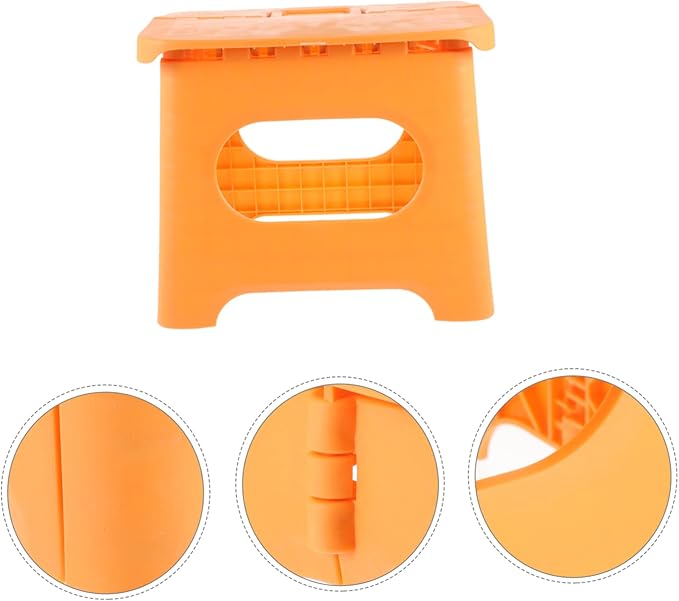 DECHOUS Folding Plastic Step Stool for Outdoor Fishing and Household Use Design Ergonomic Handle for Kitchen Bathroom Garden and Camping Activities