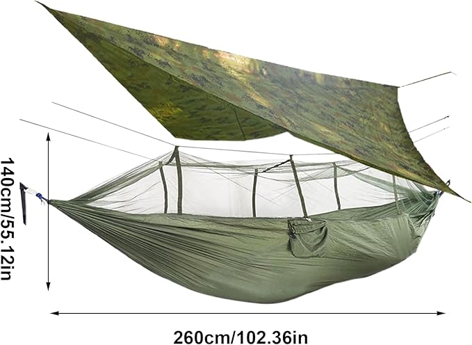 Camping Hammock Fly Net Keeps Out Fly Net Netting Waterproof Protective Mesh for Backpacking Backyard Garden Hiking Travel Fishing Patio Outdoor Outside