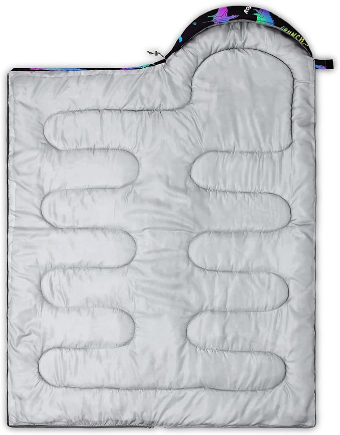 QOOMO Camping Sleeping Bags3 Season Warm &amp Cool WeatherLightweightWaterproof Sleeping Bags for Adults &amp KidsTravelingand OutdoorsCamping Gear Equipment
