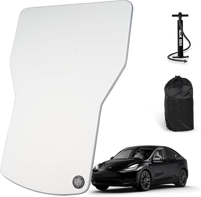 Customized for Tesla Model Y Air Mattress Drop Stitch Portable Camping Mattress Comfort Car Sleeping Mat with Manul Air PumpStorage Bag Tesla Model Y Accessories