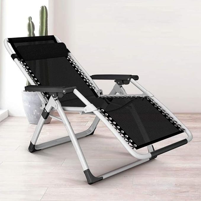 Portable Multi-Function Beach Chair Lounge Chair Folding Lunch Break Office Chair Chair Chair Lunch Break Chair Beach Home Leisure Chair Folding Chairs