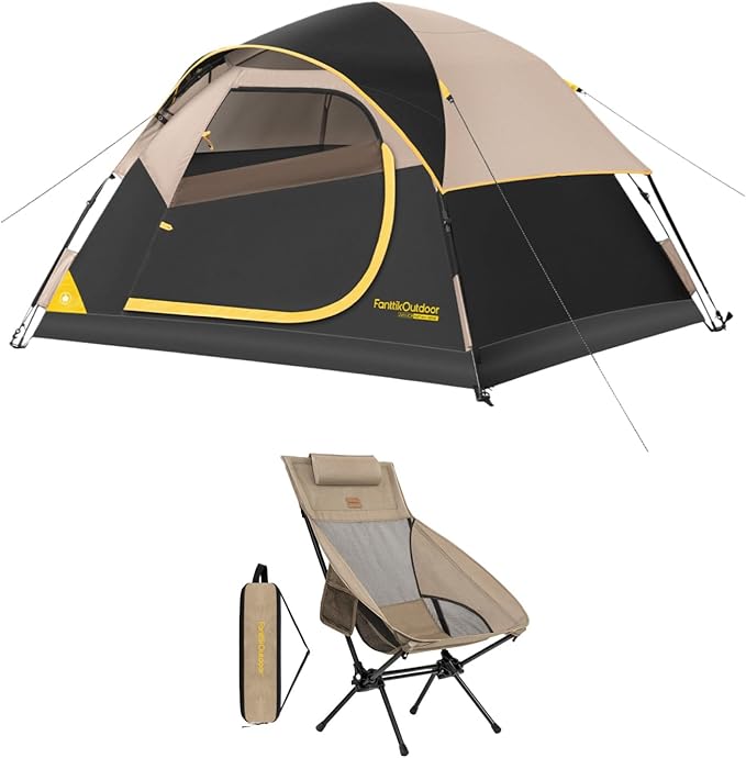 FanttikOutdoor Zeta C3 Camping Tent &amp FanttikOutdoor Zeta L8 Max Camping Chair