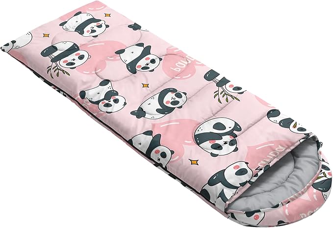 QOOMO Axolotl Cute Camping Sleeping Bags3 Season Warm &amp Cool WeatherLightweightWaterproof Sleeping Bags for Adults &amp KidsTravelingand Outdoors