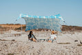 Neso Grande Portable Beach Tent Sun Shelter - Lightweight Beach Shade Canopy - Easy Setup for Family Outings - Patented Reinforced Corners - UPF 50+ Sun Protection - 7ft Tall 9 x 9ft
