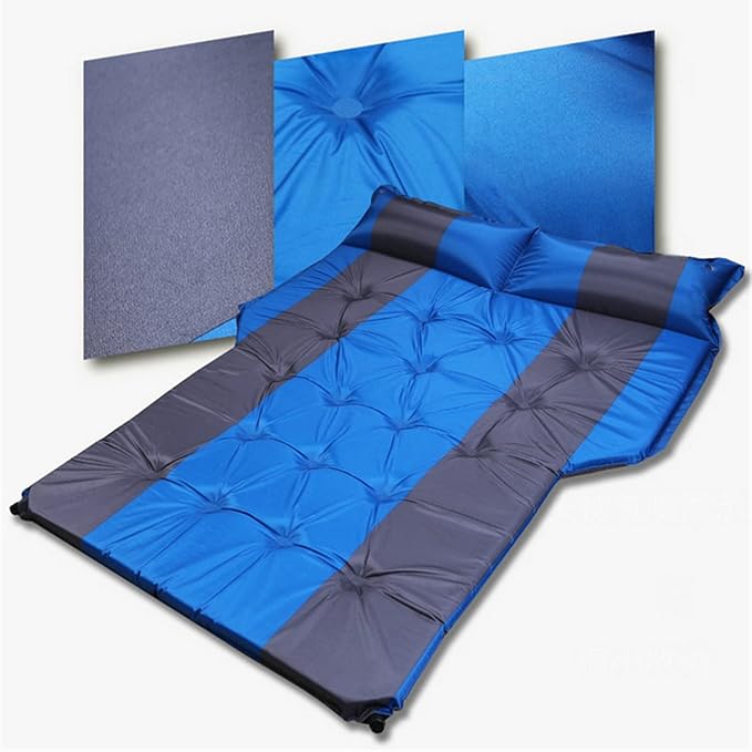TXGJWRA Inflatable Car Air Mattress Travel Bed - Car Camping Bed Sleeping Pad with Car Air Pump SUV Air Mattres Bed Air Beds Fits Camping with Back Seat Travel VacationA-180x105cm(黑色)
