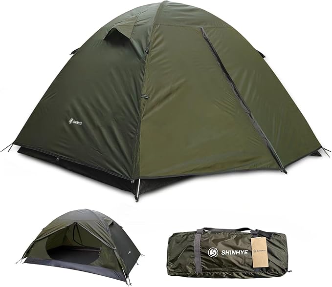 Ultralight 2/3/4 Person Backpacking Tent - Waterproof 2 Doors Easy Setup
