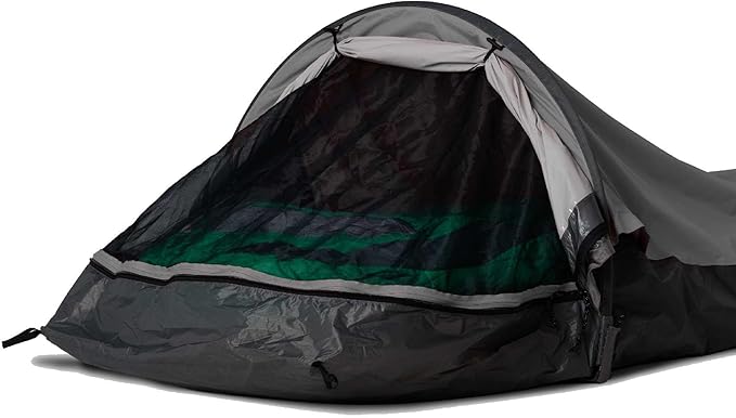 Outdoor Research Helium UL Bivy | Waterproof &amp Durable Ultralight Single Person Backpacking Tent Clam Shell No-See-Um Mesh