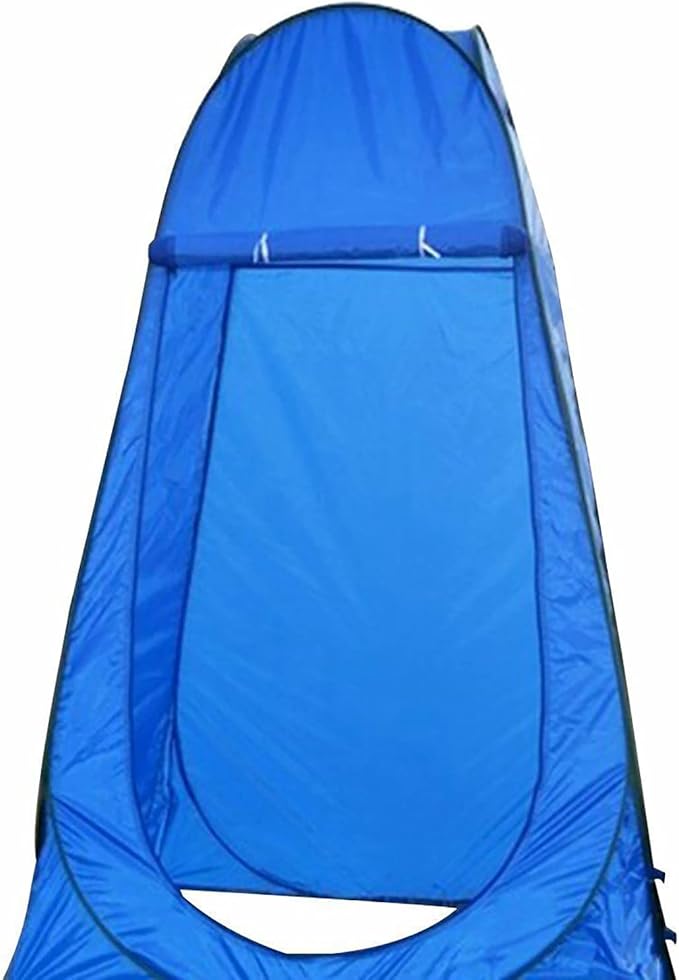 Portable Pop Up Privacy Shower Tent - Spacious Changing Room - Portable Outdoor Camping Bathroom Toilet Changing Dressing Room Sun Sunshade Canopy Outdoor Rain Shelter Hiking Beach Toilet (Blue)