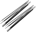 Alomejor Tent Pole Fiberglass Portable Awning Poles Foldable Support Rods for Hammocks Shelters Camping