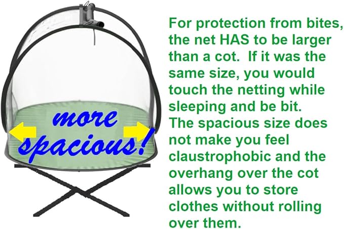SANSBUG Bug Tent for One Person (Instant Pop up Strong No-See-um Mesh Poly Floor)