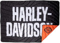 Harley-Davidson Open Bar &amp Shield Logo Outdoor Blanket w/Bag Water Resistant