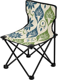 Blue Green Texture Portable Camping Chairs Folding Chair - Durable Oxford Fabric Lightweight Iron Frame Easy Fold Design - Ideal for Outdoor Activities Camping Fishing and Travel