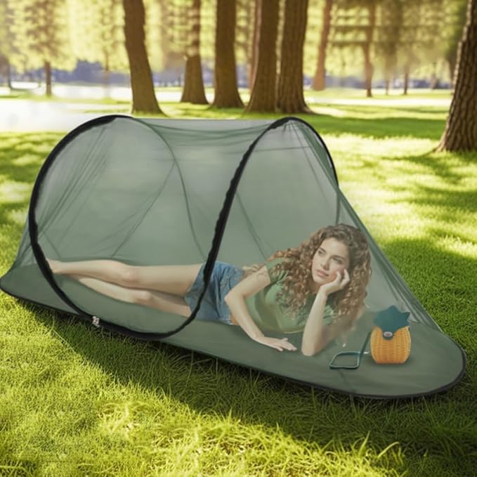 Boats Shape Camping Tent Single Outdoor Camping Meshes Tent Breathable Meshes Shelter Easy to Installation