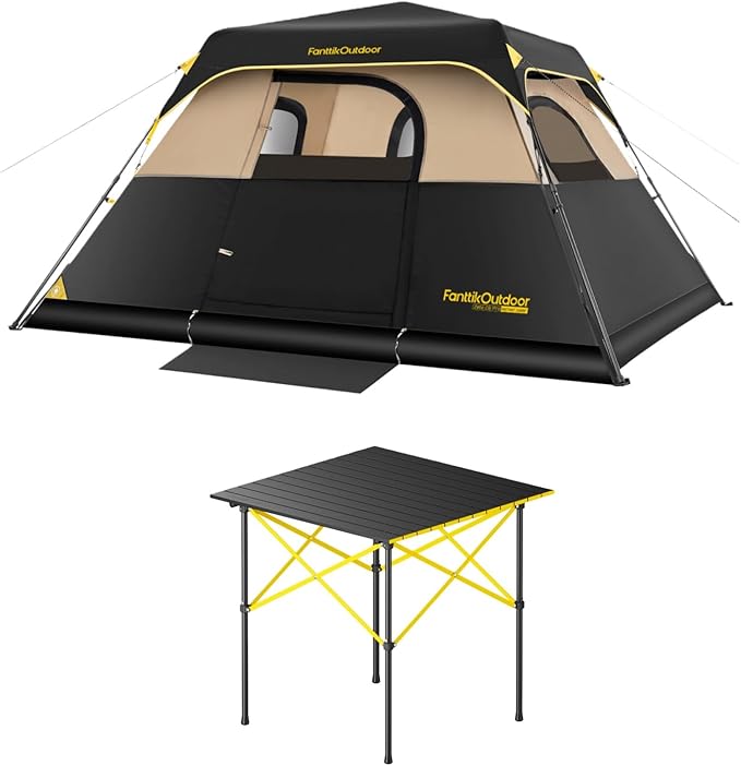 FanttikOutdoor Zeta C6 Pro Camping Tent &amp FanttikOutdoor Zeta V11 Pro Large Camping Table