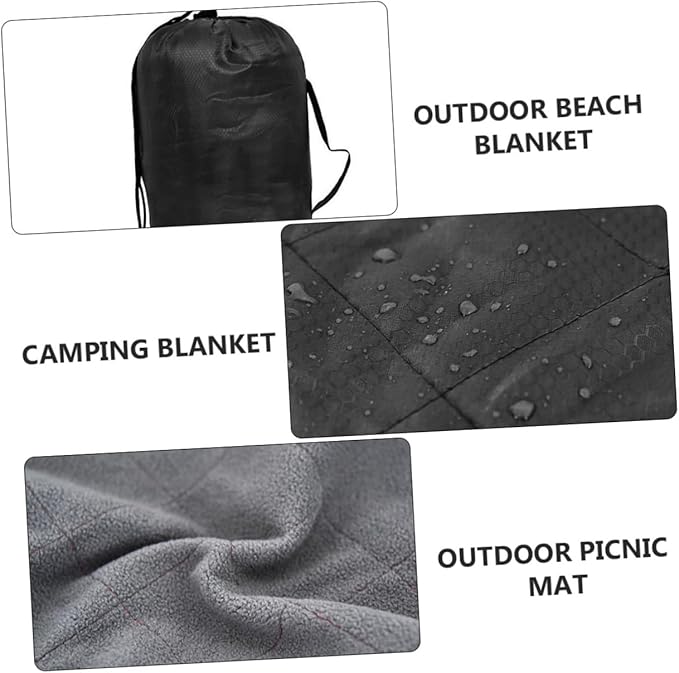 SUPVOX Fleece Blanket for Outdoor Camping Picnics and Beach Use Lightweight Sandproof Comfortable Mat for Convenient Transportation and Storage