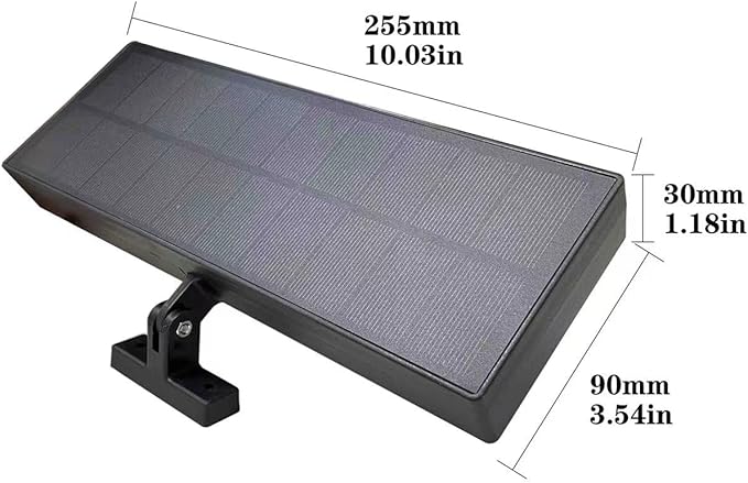 Solar Lights Outdoor for House Numbers - Black Adjustable Outdoor Solar Light for Address Sign Plate - Wall Light for HomeGardenPatio and Yard