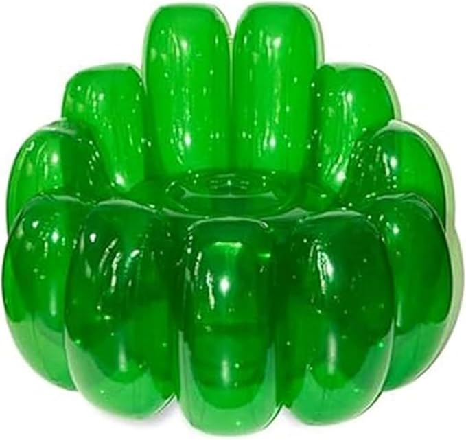 Jelly Inflatable ChairJelly ChairJelly Collection Inflatable ChairJello Inflatable ChairJelly Blow Up Chairfor Indoor Outdoor Camping Party Beach Hiking Yard (Green)